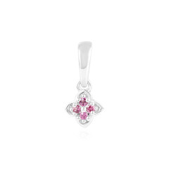 Rhodolite Silver Pendant
