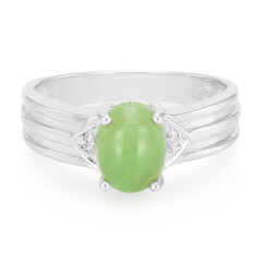 Imperial Chrysoprase Silver Ring