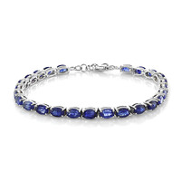 Madagascar Blue Sapphire Silver Bracelet