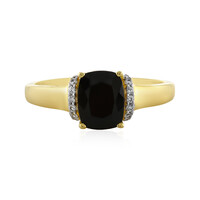 Black Tourmaline Silver Ring