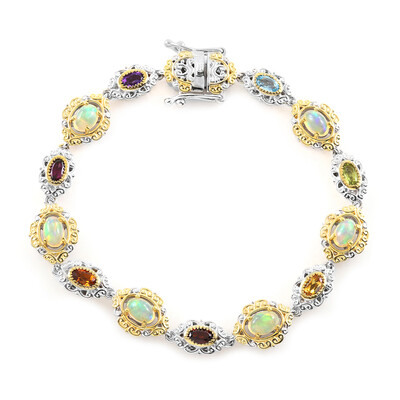 Welo Opal Silver Bracelet (Gems en Vogue)