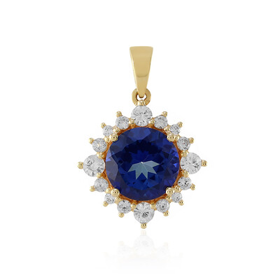 Royal Blue Topaz Silver Pendant