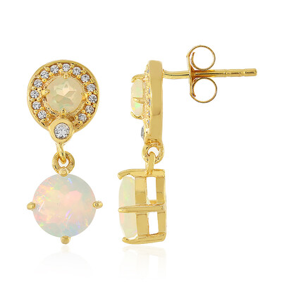 Welo Opal Silver Earrings