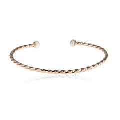 Freshwater pearl Silver Bangle (Joias do Paraíso)