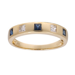 14K Ceylon Blue Sapphire Gold Ring (CIRARI)