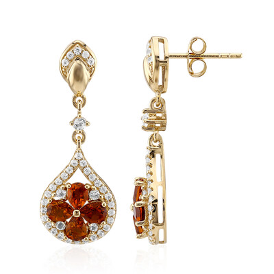 Madeira Citrine Silver Earrings