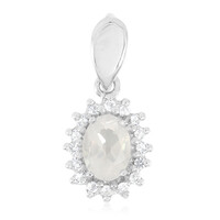Ice Moon Quartz Silver Pendant