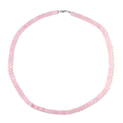 Rose Quartz Silver Necklace
