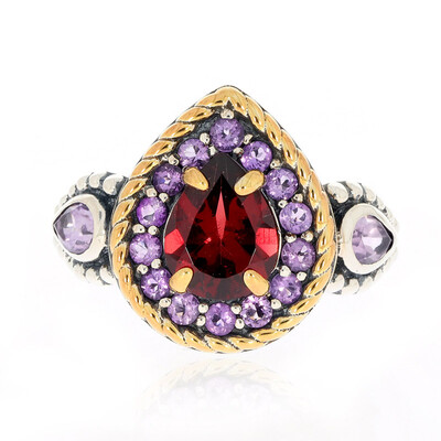 Mozambique Garnet Silver Ring