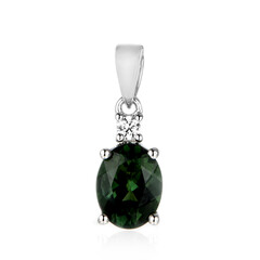 Chrome Apatite Silver Pendant