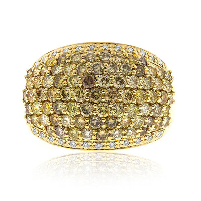 14K SI2 Fancy Diamond Gold Ring (CIRARI)