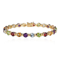 Garnet Silver Bracelet