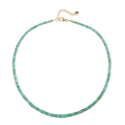 Zambian Emerald Silver Necklace