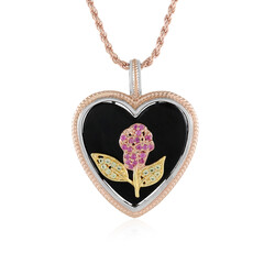 Black Onyx Silver Necklace (Gems en Vogue)