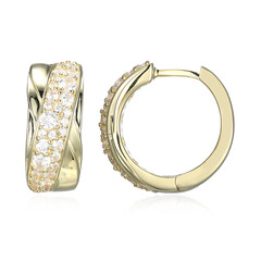 Zircon Silver Earrings (Adela Silber)