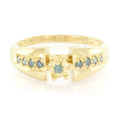 Fancy Diamond Silver Ring