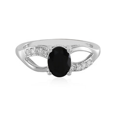Black Onyx Silver Ring