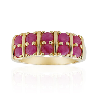 Burmese Ruby Silver Ring