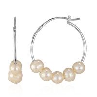 Freshwater pearl Silver Earrings (TPC)