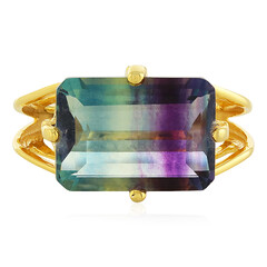 Bi Colour Fluorite Silver Ring