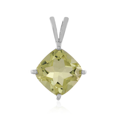 Lemon Quartz Silver Pendant