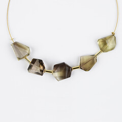 Lemon Quartz Silver Necklace