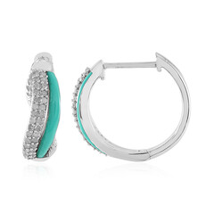 I3 (J) Diamond Silver Earrings