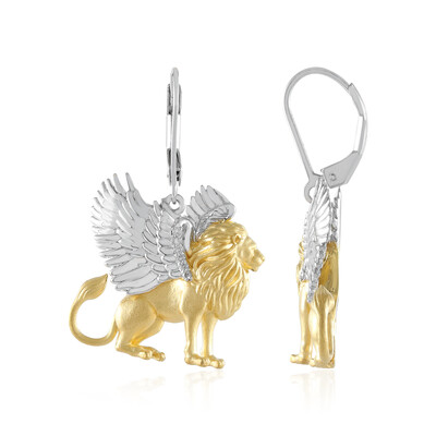 I1 (I) Diamond Silver Earrings (Gems en Vogue)