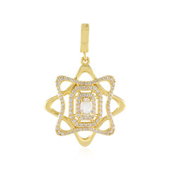 White Sapphire Silver Pendant