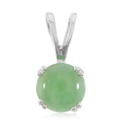 Imperial Chrysoprase Silver Pendant