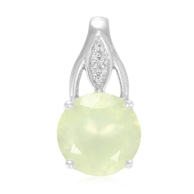 Prehnite Silver Pendant