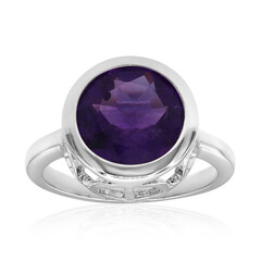 Zambian Amethyst Silver Ring