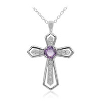 Amethyst Silver Necklace