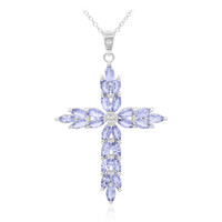 Tanzanite Silver Necklace