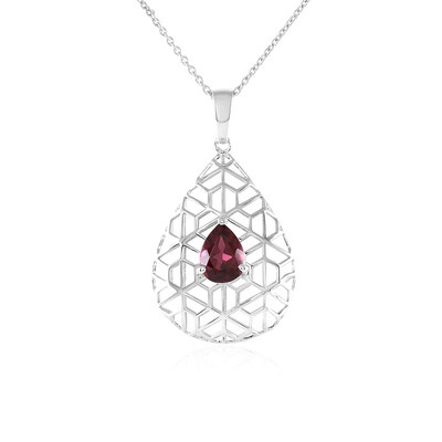 9K Raspberry Rhodolite Gold Necklace (Ornaments by de Melo)