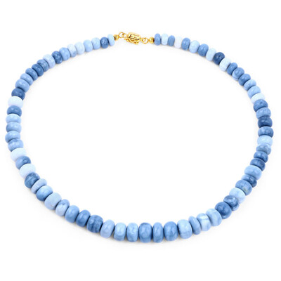 Blue Opal Silver Necklace