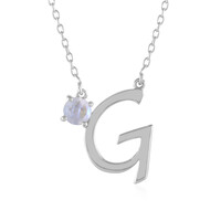 Rainbow Moonstone Silver Necklace