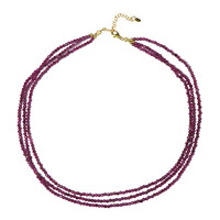 Mozambique Ruby Silver Necklace