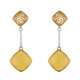Milky Baltic Amber Silver Earrings (dagen)