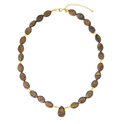 Bronzite Silver Necklace