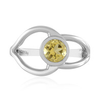 Yellow Beryl Silver Ring