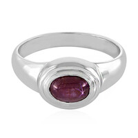 Channapatna Star Ruby Silver Ring