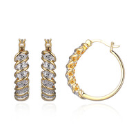 I3 (I) Diamond Brass Earrings (Juwelo Style)