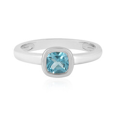 Swiss Blue Topaz Silver Ring