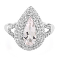 Morganite Silver Ring