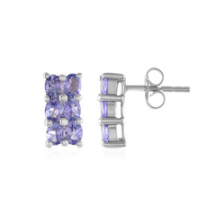 Tanzanite Silver Earrings