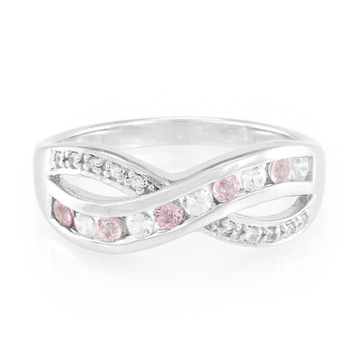Ceylon Pink Sapphire Silver Ring