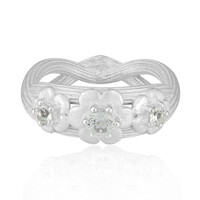 White Topaz Silver Ring