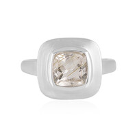 Rutile Quartz Silver Ring