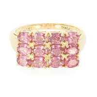 18K Unheated Padparadscha Sapphire Gold Ring (AMAYANI)